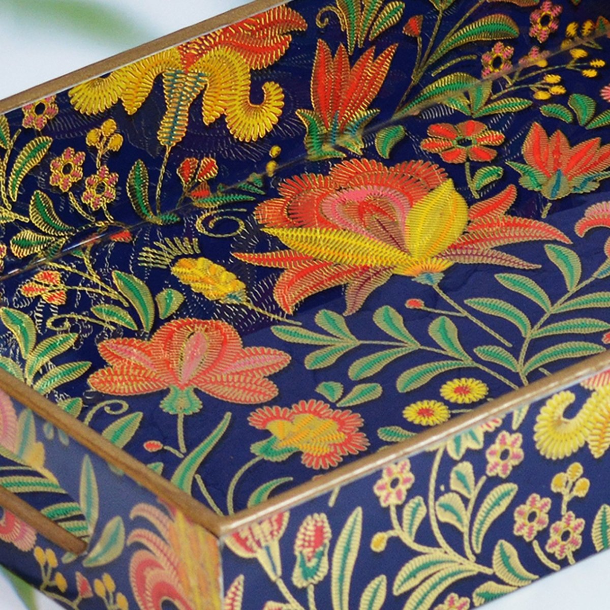 Vibrant Floral Rectangular Trays - Pack of 3 – Home Decor on Brown Living™. SKU: MJ00152TY. Img 4.