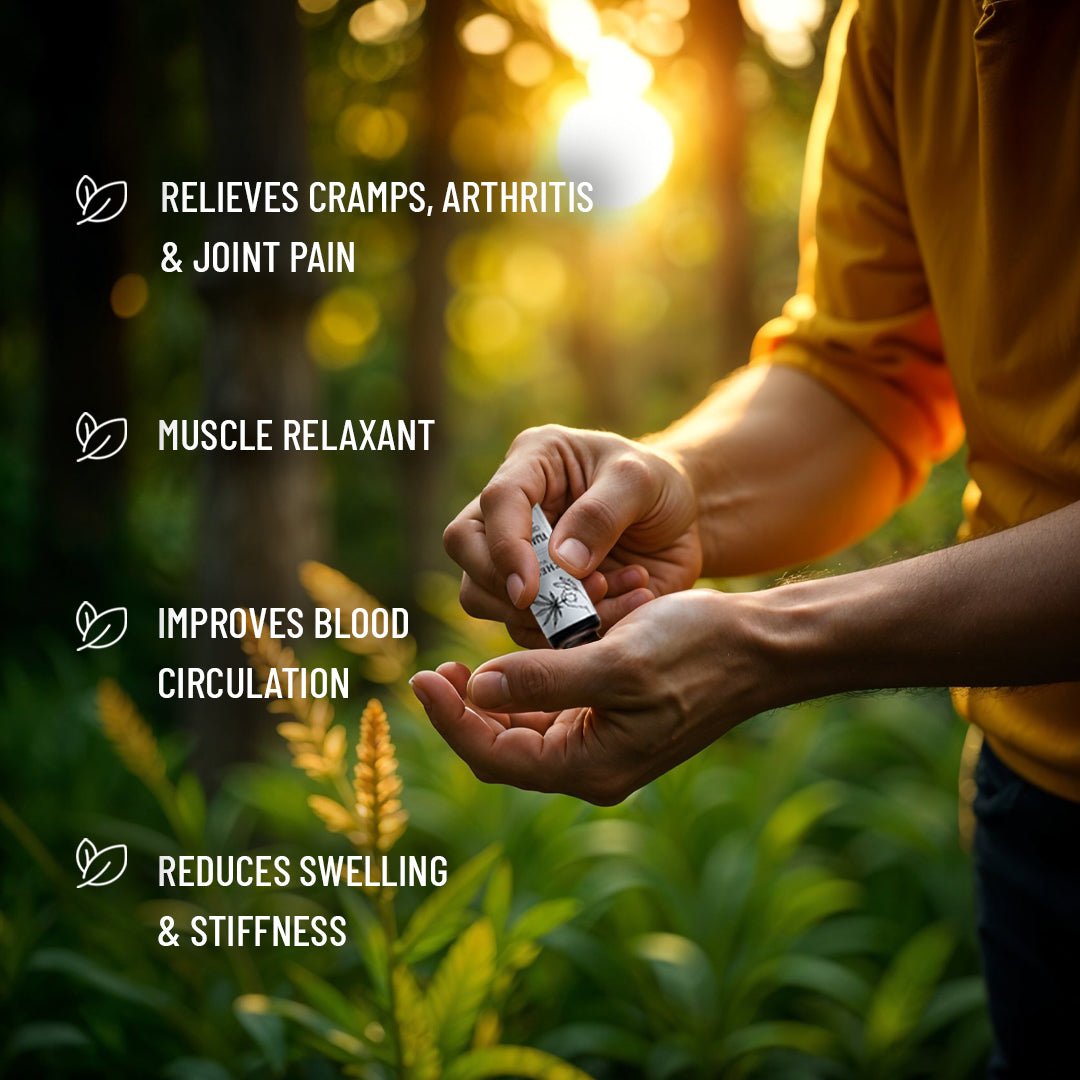Vijaya Leaf Ayurvedic Healing Roll - on | Verified Sustainable by Brown Living™
