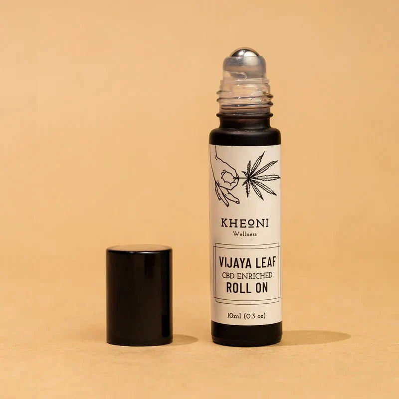 Vijaya Leaf Ayurvedic Healing Roll - on – Body Oil by Kheoni available on Brown Living™. . SKU: VLROCB010L. Img 1.