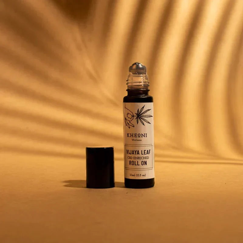 Vijaya Leaf Ayurvedic Healing Roll - on – Body Oil by Kheoni available on Brown Living™. . SKU: VLROCB010L. Img 2.