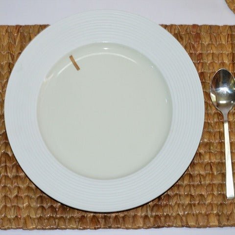 Water Hyacinth Rectangular Placemats (Set of 2) – Table Linens on Brown Living™. SKU: WHPMAT025A. Img 6.