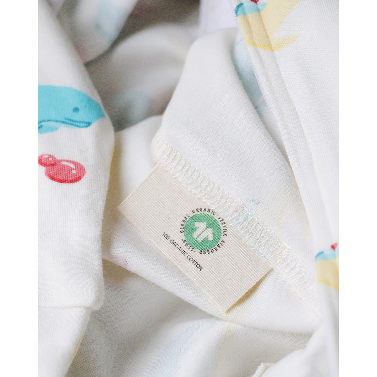 Whales Newborn Bodysuit – Organic Cotton Baby Essential | Verified Sustainable by Brown Living™