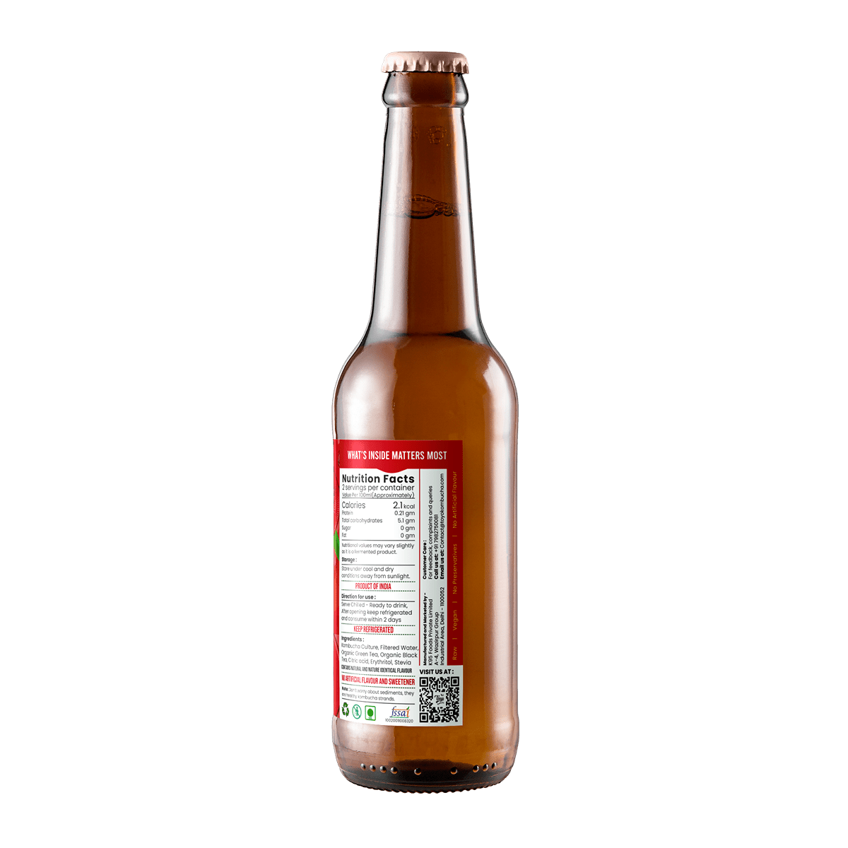 Zero Sugar Cranberry Kombucha - 330ml | Verified Sustainable by Brown Living™