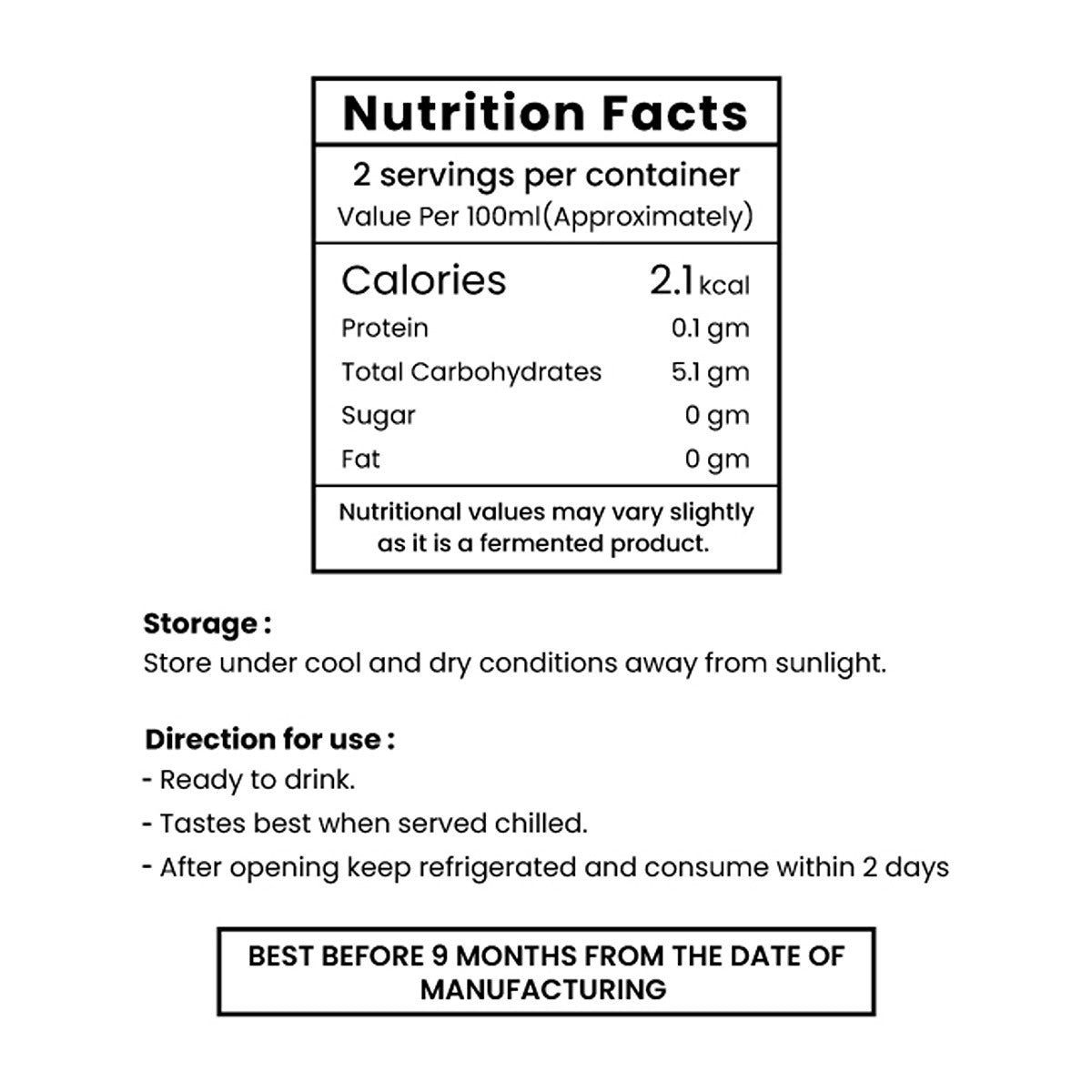 Zero Sugar Ginger Lemon Kombucha - 330ml | Verified Sustainable by Brown Living™