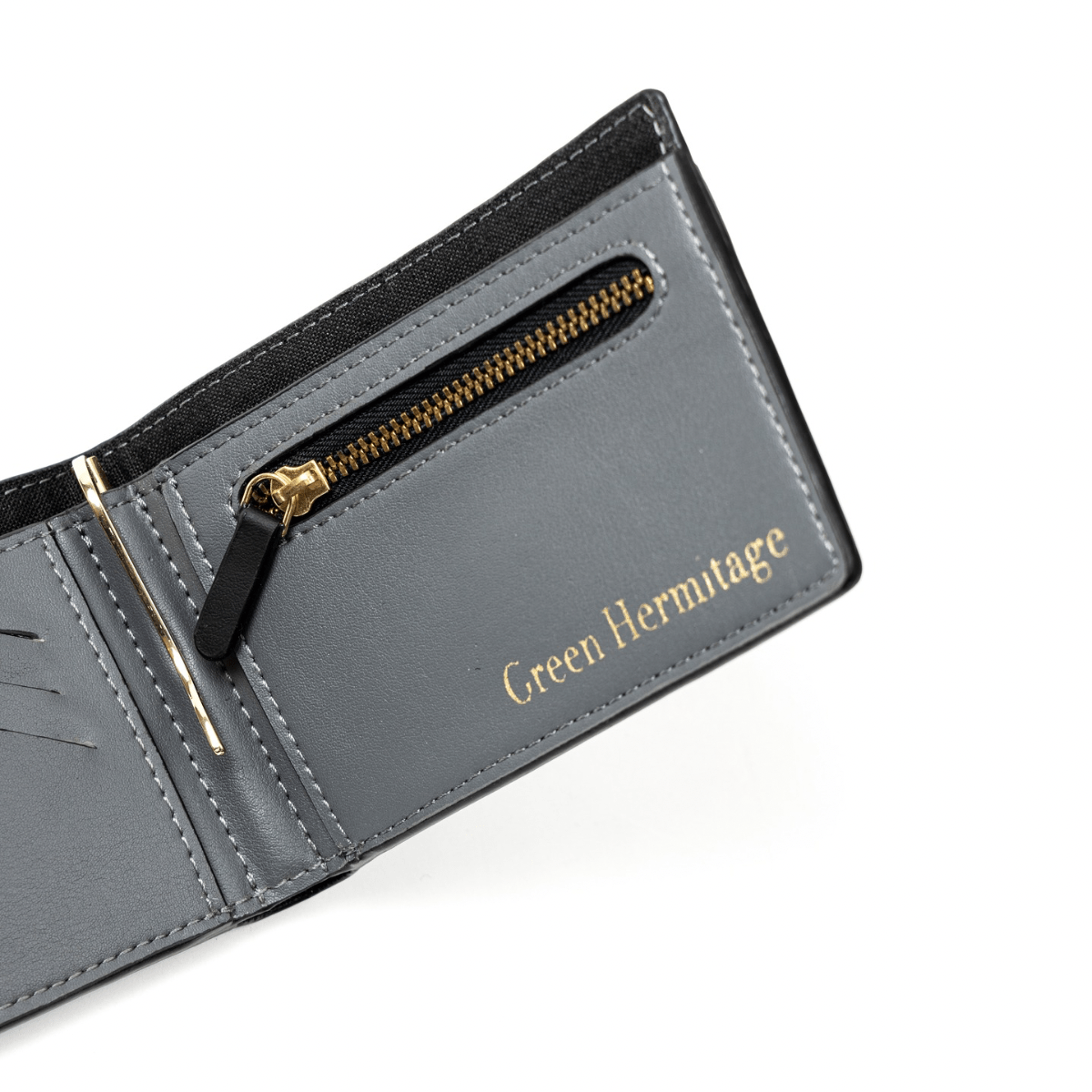Zeus (Black & Grey) | Mens Wallet made of Cactus Leather | Verified Sustainable by Brown Living™