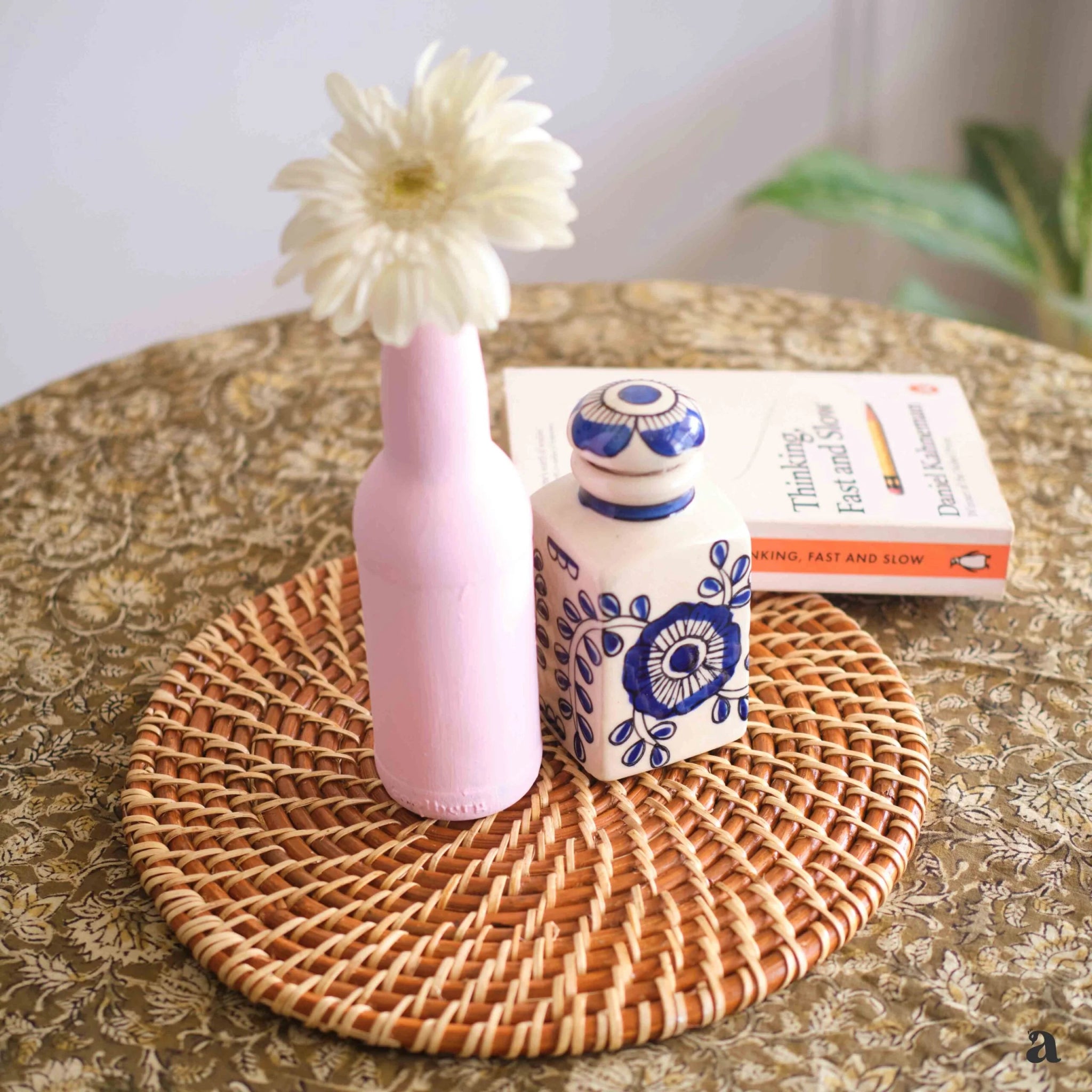 Sutra Round Placemat | Handwoven Eco - Friendly Table Mat – Mats & Rugs on Brown Living™. SKU: 807RM. Img 2.