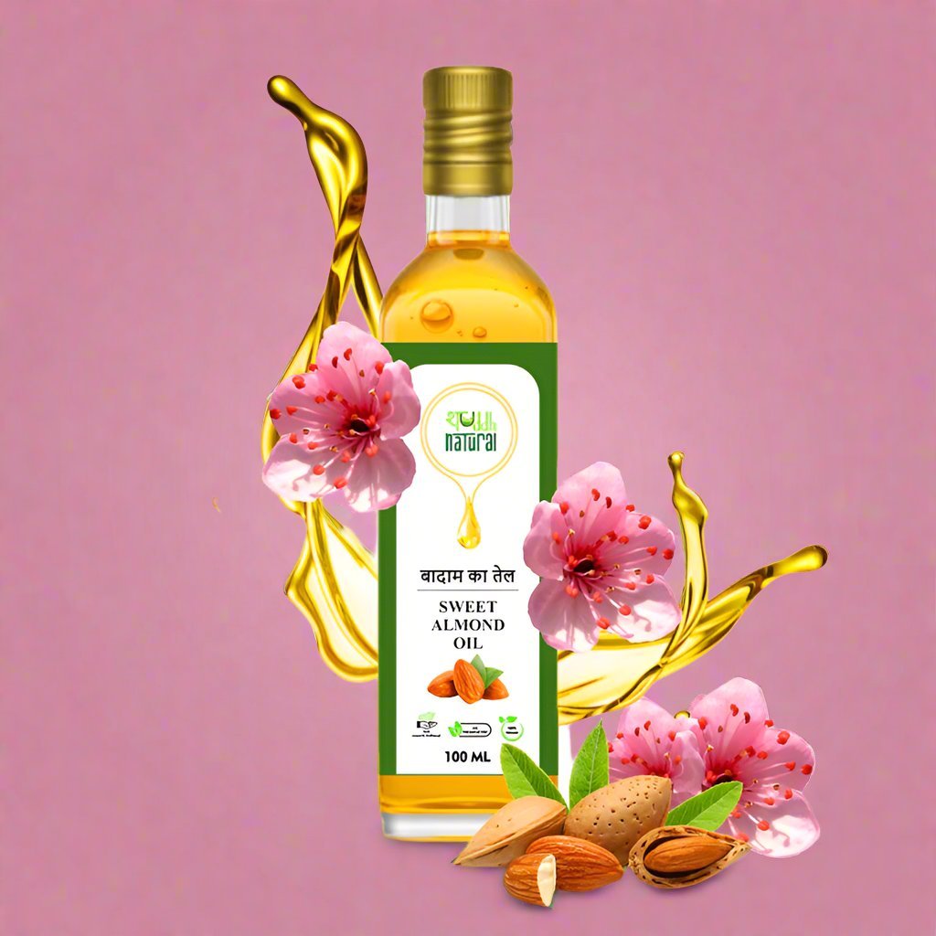 Sweet Almond oil | Wood Pressed | Baby Massage Oil | 100ml | Badaam Tel | Verified Sustainable by Brown Living™