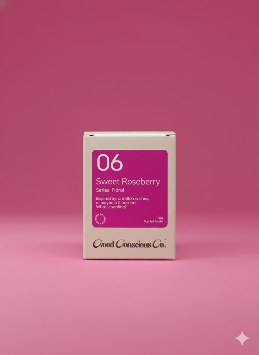 Sweet Roseberry Soy Wax Candle | Wild Rose & Berry | Handmade & Vegan – Candles & Fragrances on Brown Living™. SKU: 06SRAJ90. Img 2.