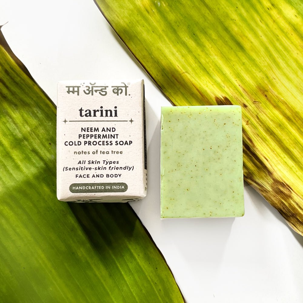 Tarini Cold Process Soap (Neem + Peppermint) – Body Soap on Brown Living™. SKU: SCB04. Img 7.