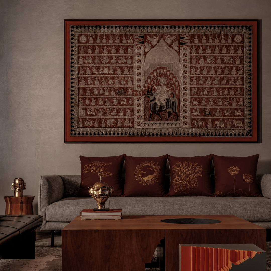 Tattva Pillow Covers (Set of 4) | Minimal Home Décor Cushion Covers – Covers & Inserts on Brown Living™. SKU: C03. Img 7.