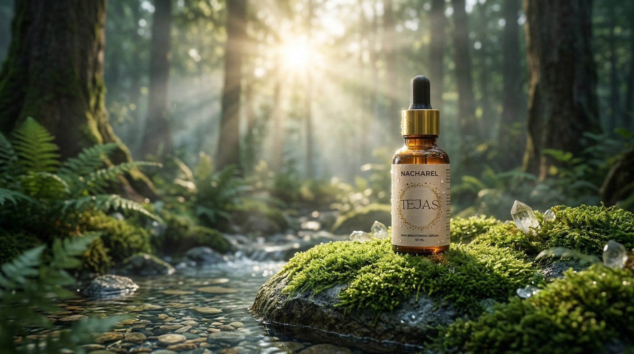 Tejas Face Serum – Natural Glow Boosting Skincare for Radiant Skin – Face Serum on Brown Living™. SKU: NCH024. Img 1.