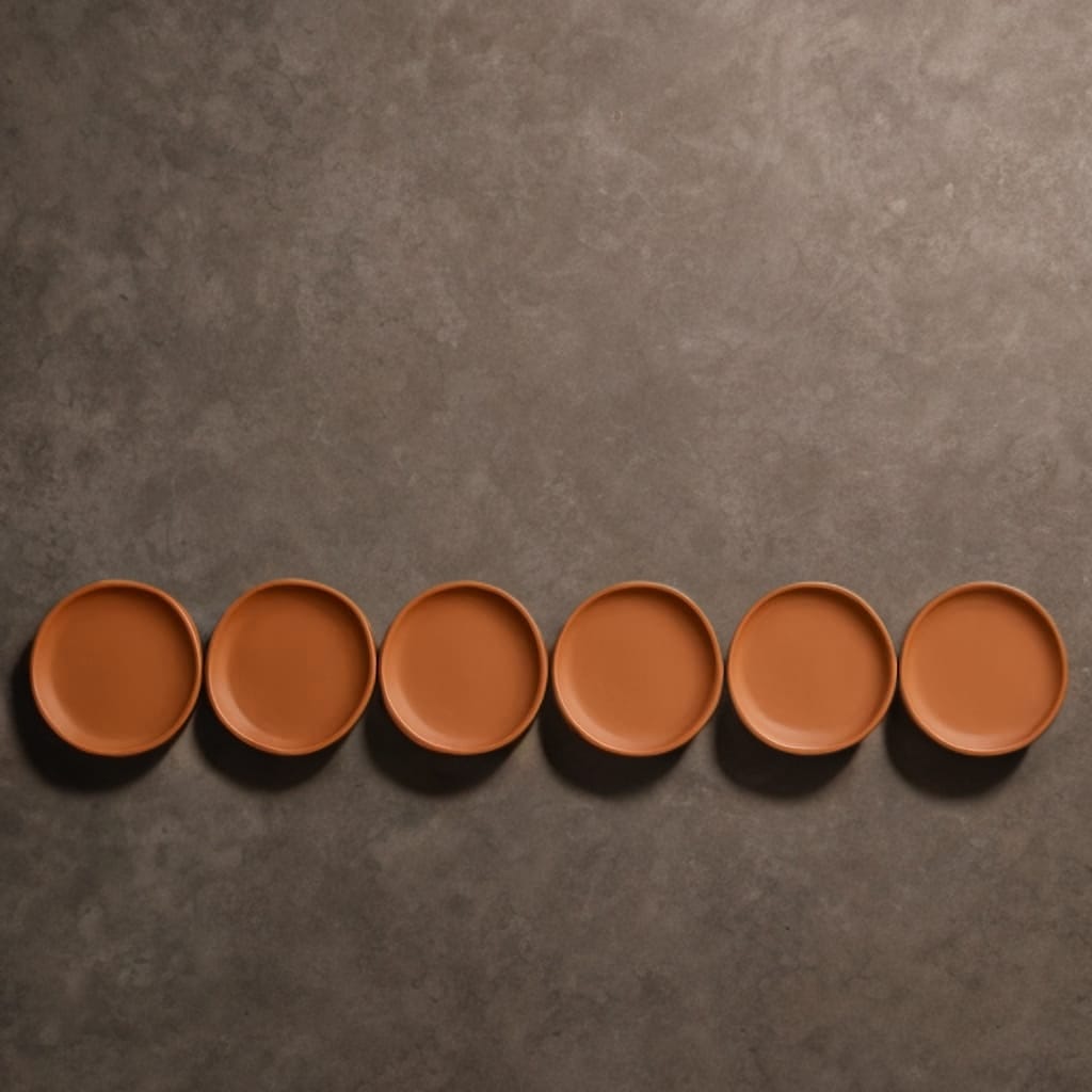 Terracotta 11 - Inch Wall Plate | Handcrafted Decorative Plate – Wall Decor on Brown Living™. SKU: WP-11. Img 44.