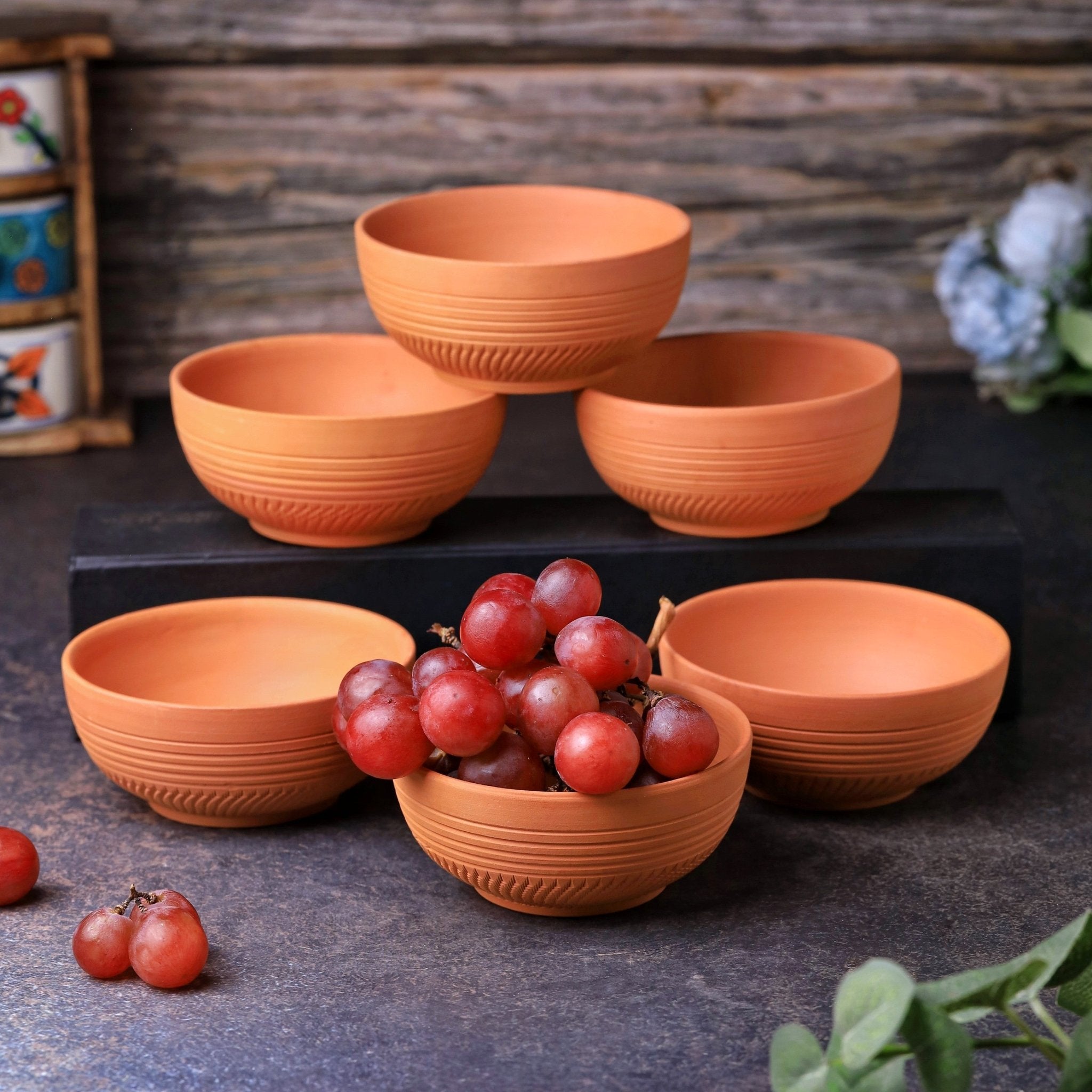 Terracotta Dry Fruits Special Bowl | Handcrafted Clay Bowl – Plates & Bowls on Brown Living™. SKU: SB-3. Img 11.