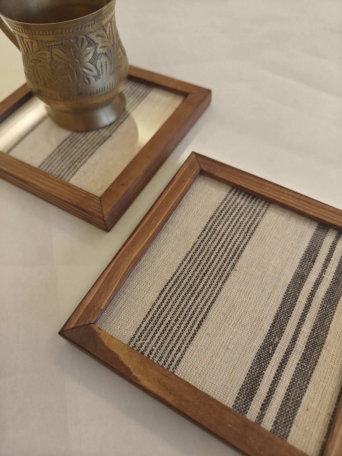 Textile Coasters Set of 2 | Alaya Handmade Home Coasters – Home Decor on Brown Living™. SKU: VCO43007. Img 20.