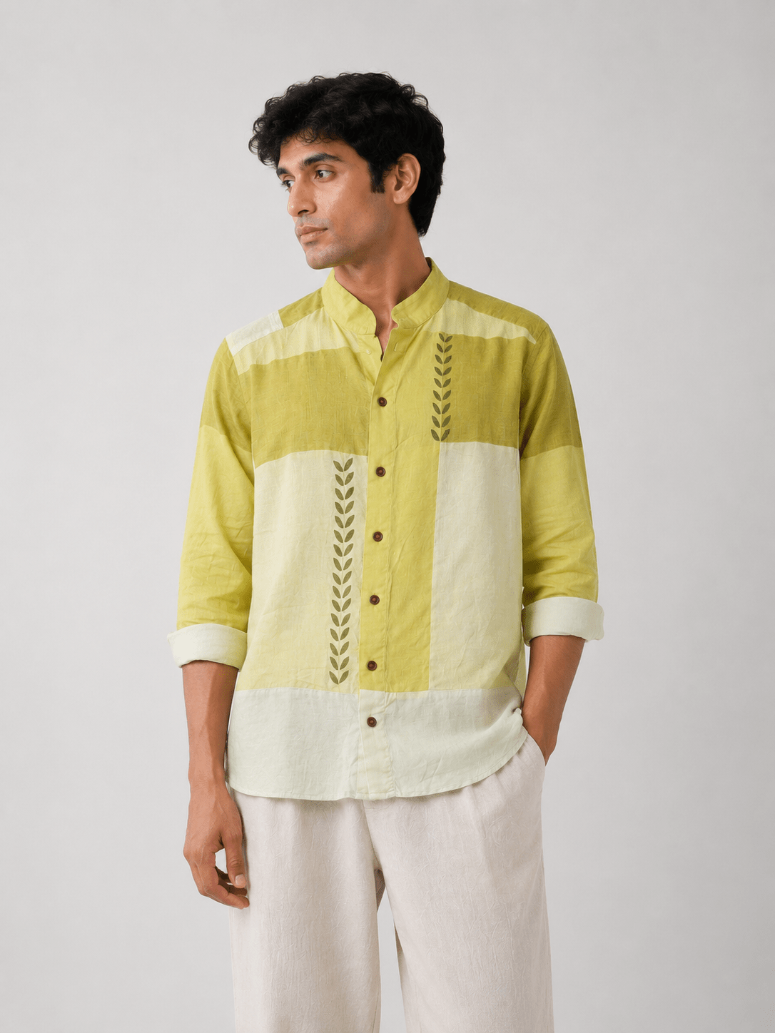 The Aakar Shirt Unisex Minimal Contemporary Shirt – Womens Shirt on Brown Living™. SKU: SH102. Img 18.