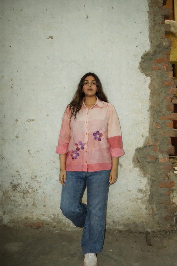 The Aakar Shirt Unisex Minimal Contemporary Shirt – Womens Shirt on Brown Living™. SKU: SH104. Img 5.