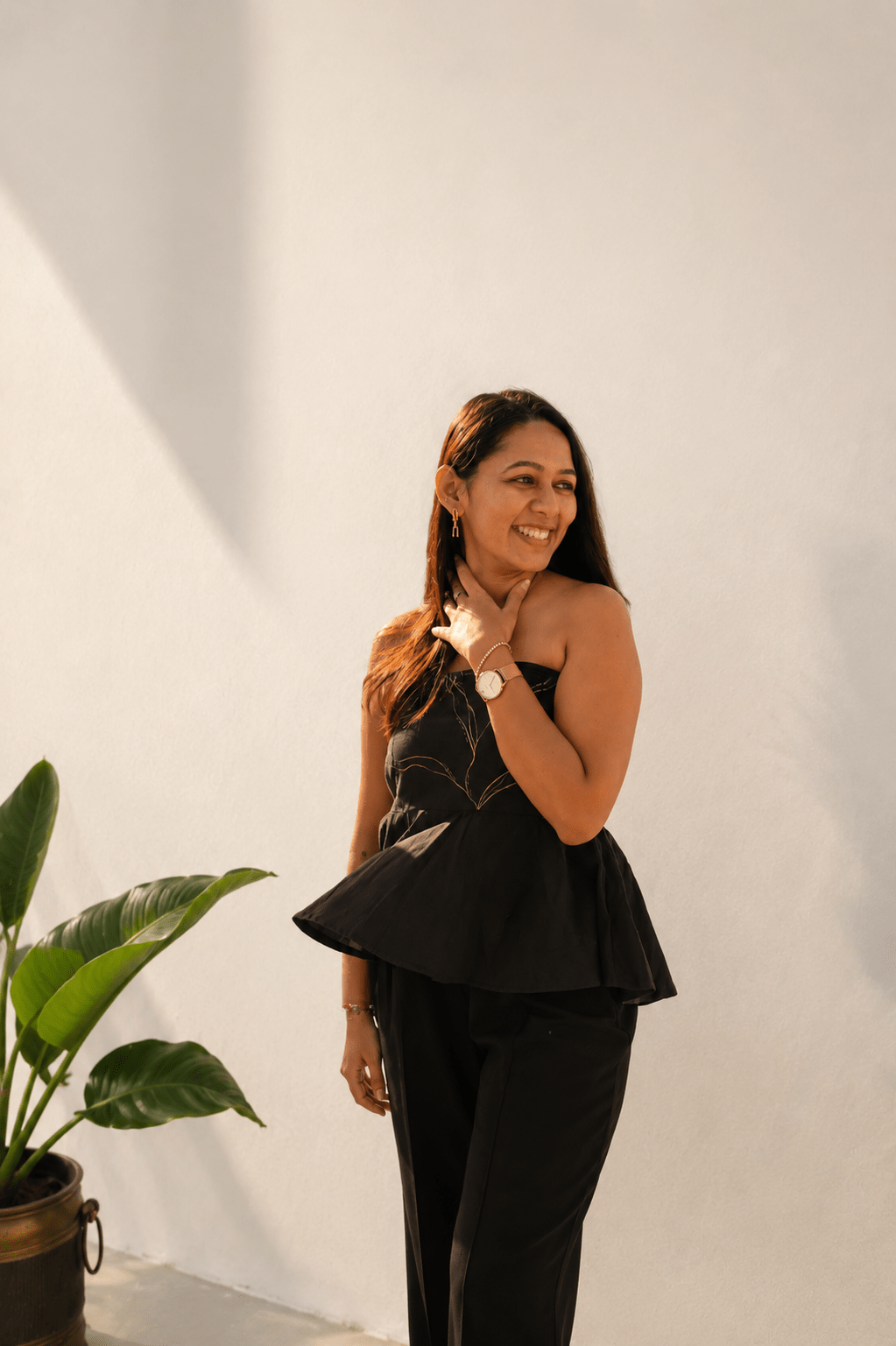 The Geet Black Tube Top| Strapless Party Wear – Womens Top on Brown Living™. SKU: TU01. Img 9.