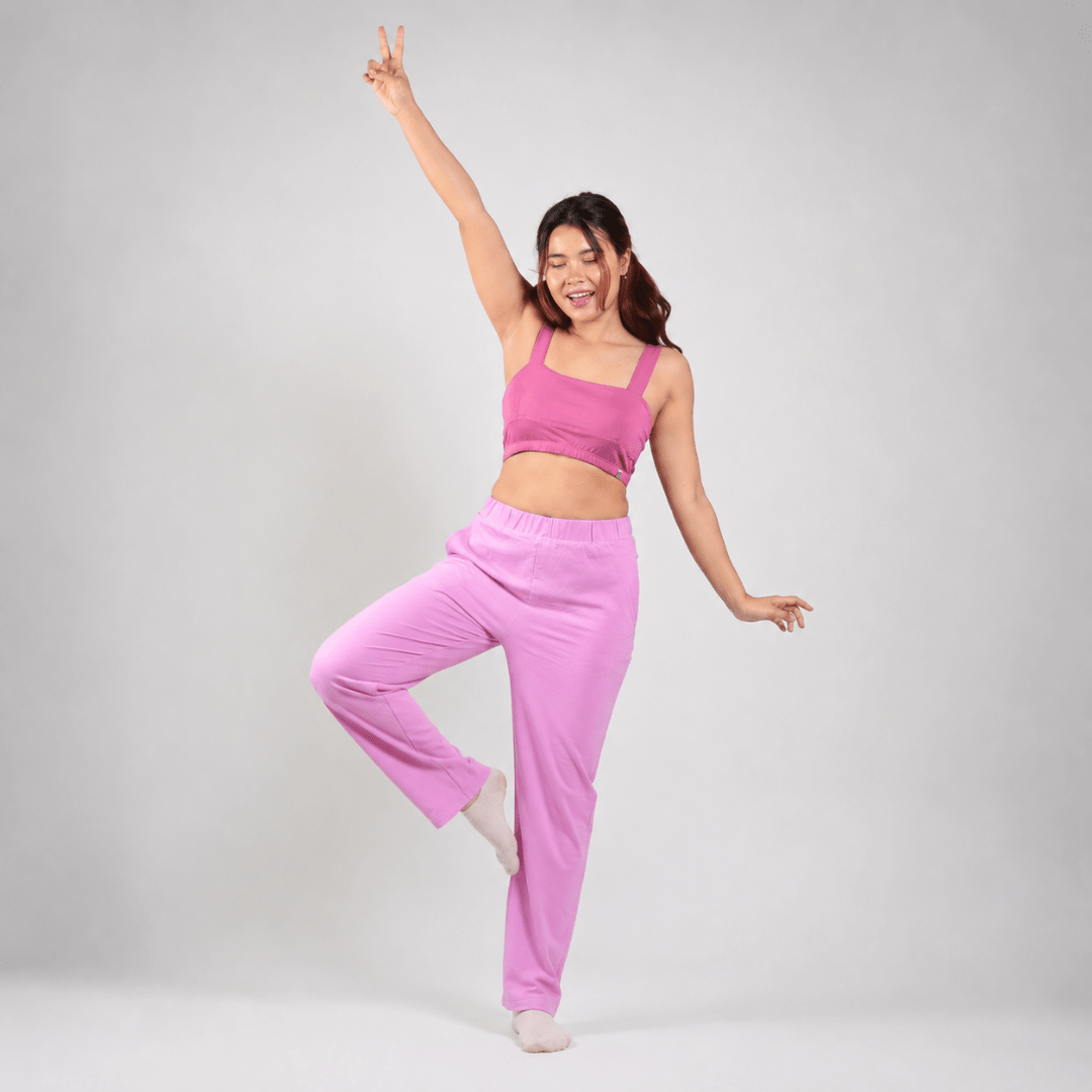 The Home Haven Organic Cotton Co-Ord Set – Womens Co-Ord Sets on Brown Living™. SKU: 012CSPink-BlushPinkS. Img 2.
