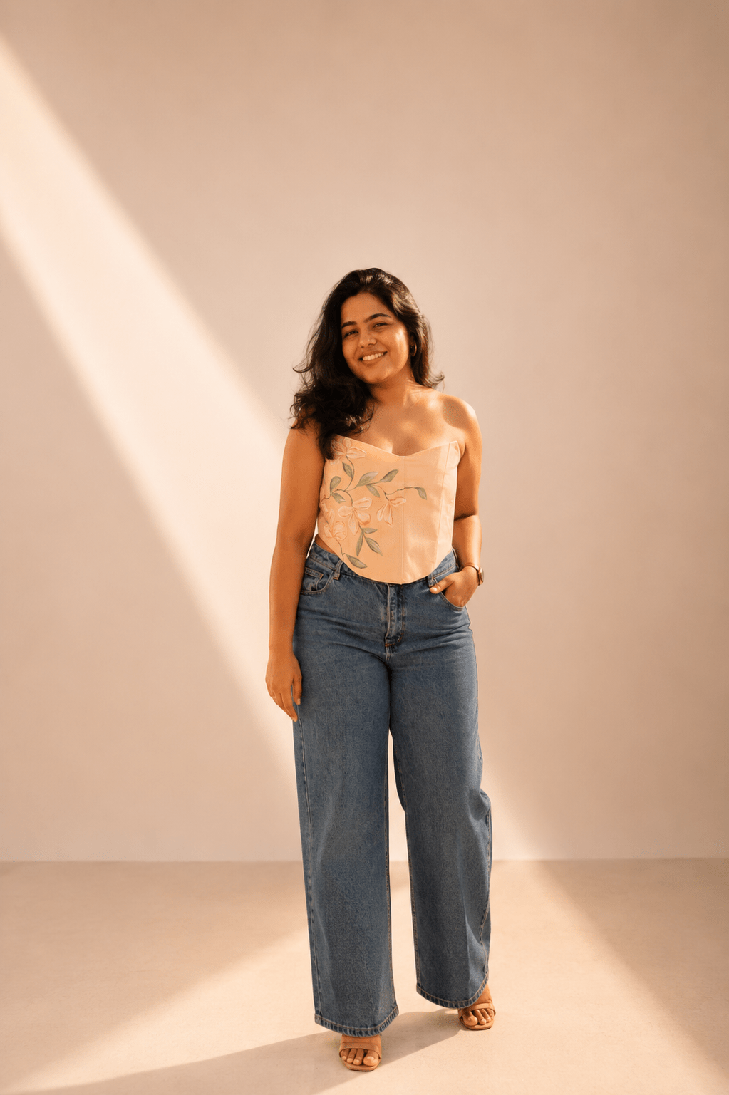 The Naina Corset Top | Structured Handcrafted Women’s Fashion Top – Womens Top on Brown Living™. SKU: CO01. Img 6.
