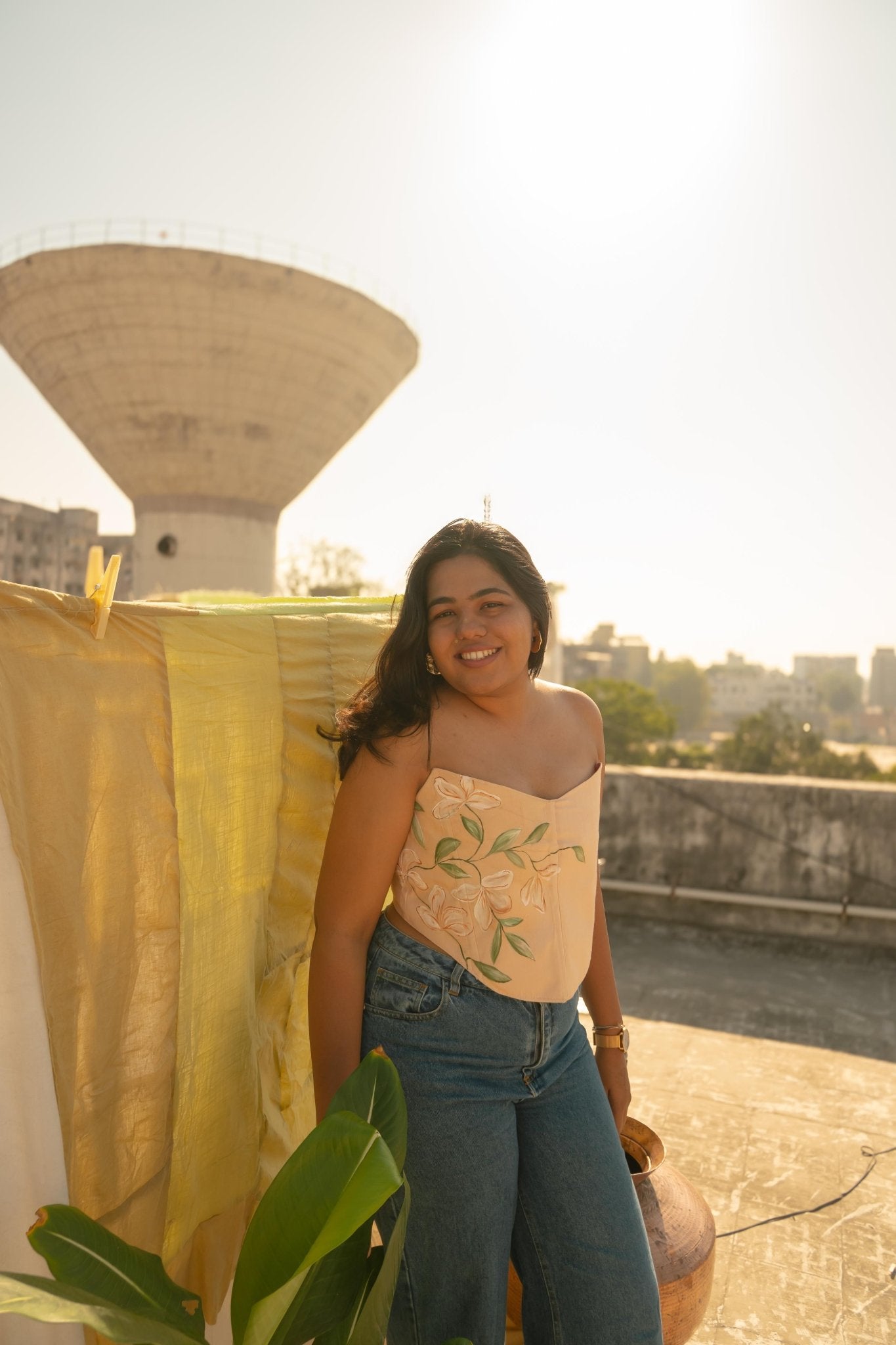 The Naina Corset Top | Structured Handcrafted Women’s Fashion Top – Womens Top on Brown Living™. SKU: CO04. Img 1.
