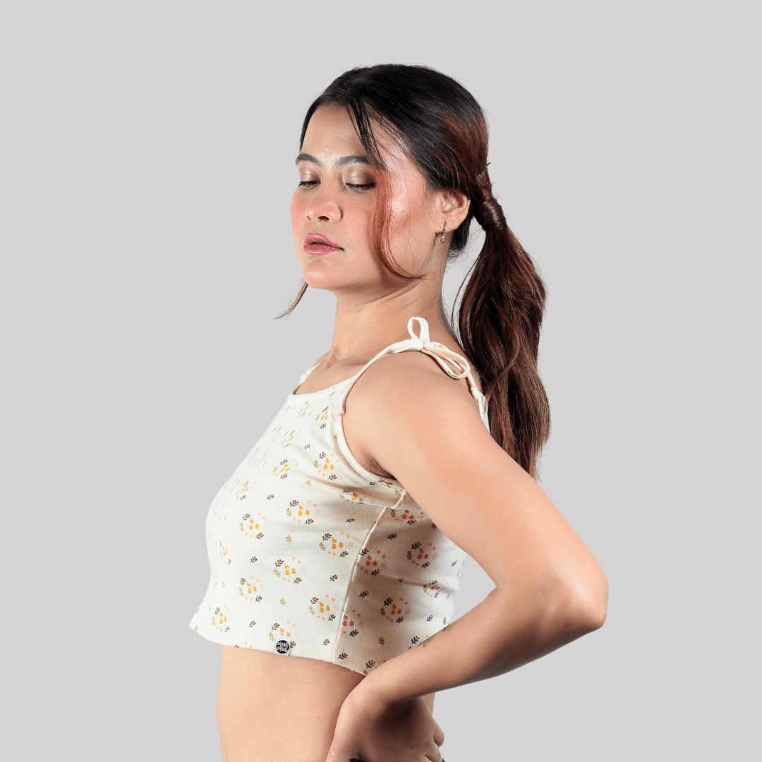 The Palm Pause Organic Cotton Co-Ord Set – Womens Co-Ord Sets on Brown Living™. SKU: 001CSButterYellow-Green-S. Img 3.