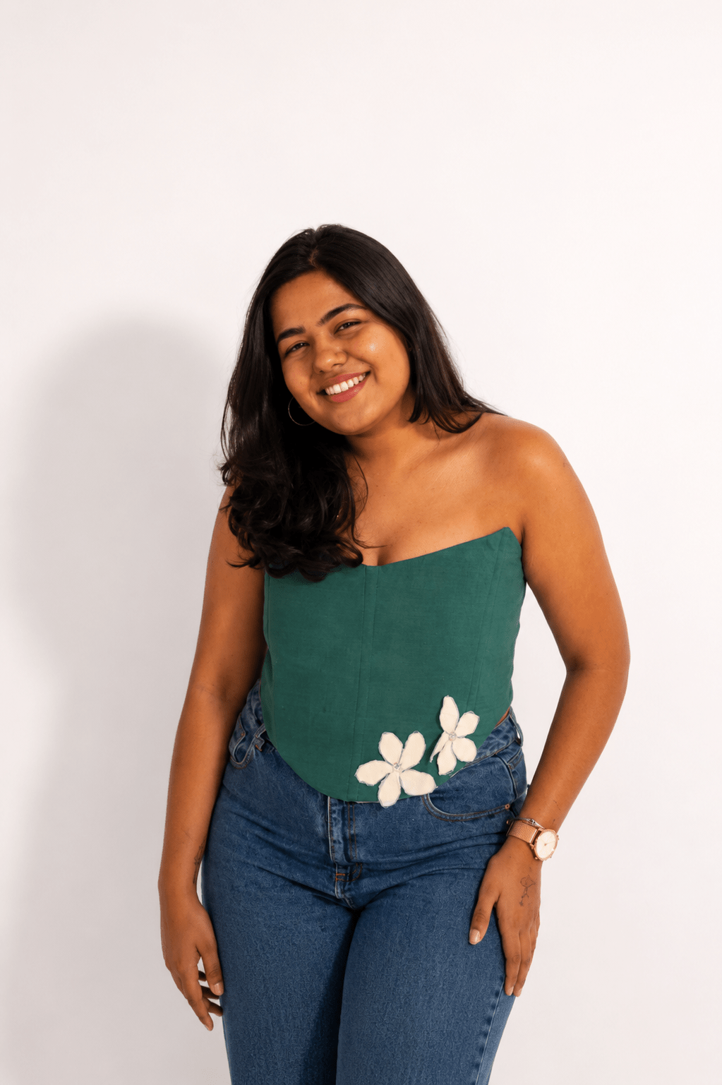 The "POO" Fashion Corset | Trendy Structured Top For Women – Womens Top on Brown Living™. SKU: CO14. Img 12.