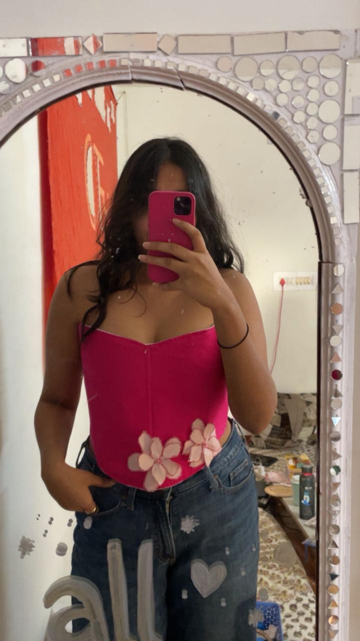 The "POO" GenZ Fashion Corset | Trendy Structured Top For Women – Womens Top on Brown Living™. SKU: CO11. Img 2.