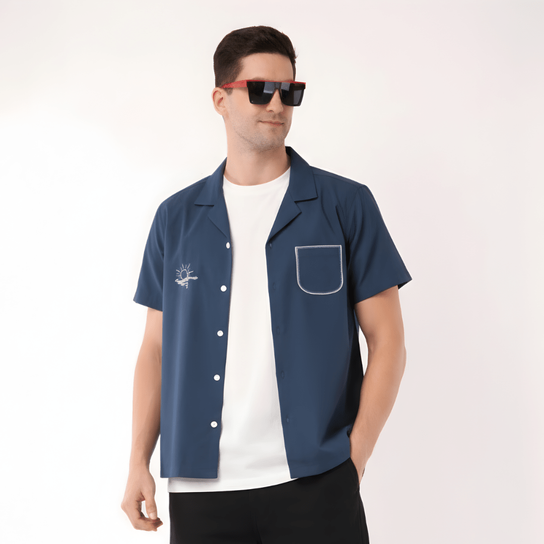 The Weekender | Hemp Cotton Sustainable Shirt | Men – Men Shirt on Brown Living™. SKU: TheWeekender-S. Img 6.