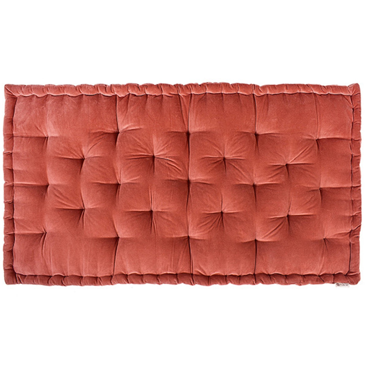 Colour Blocking Velvet Mattress (Rust) | Verified Sustainable by Brown Living™