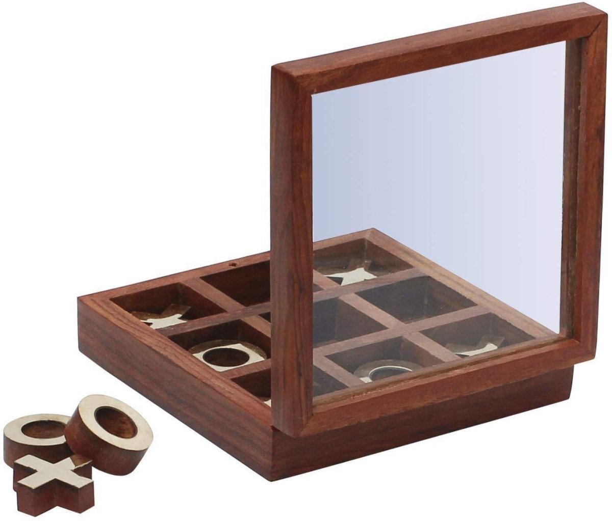 Tick Tack Toe - Wooden Family Board Game – Learning & Educational Toys on Brown Living™. SKU: BLSC1005396. Img 5.