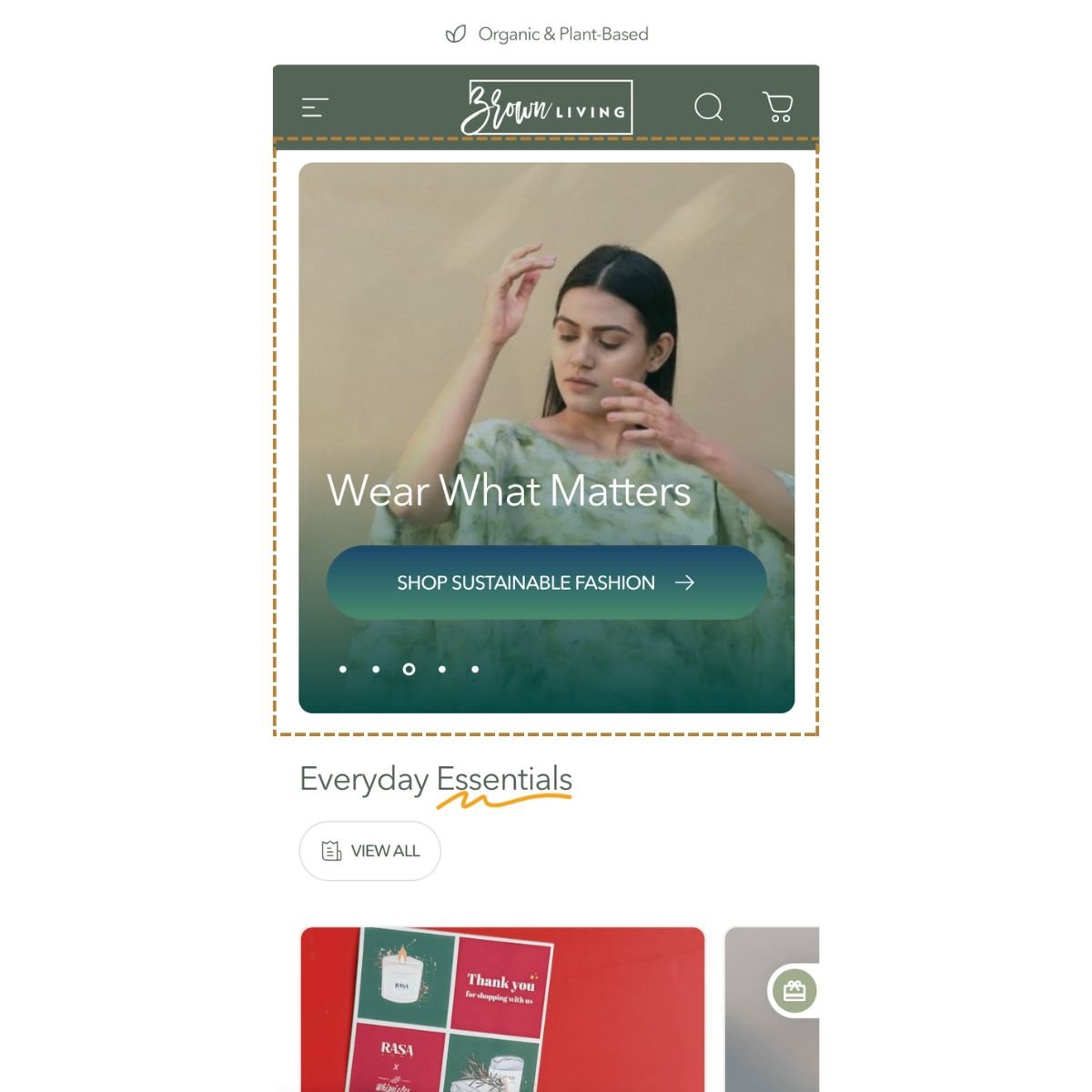 Top Slide on Home Page - 2nd Slate – Website Promotion Services on Brown Living™. SKU: BLCFG_TSHP. Img 1.