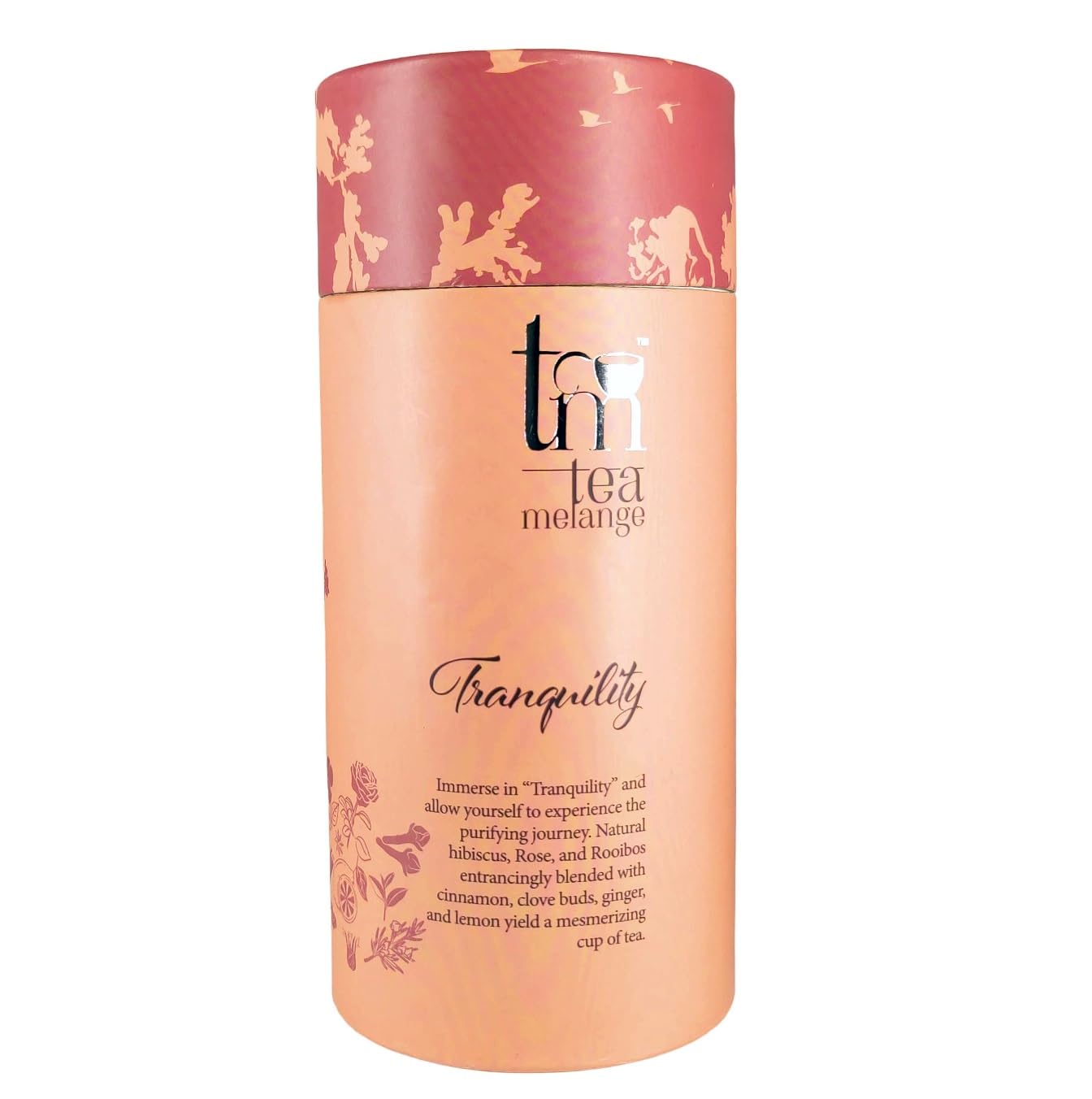 Tranquility Herbal Tea | Hibiscus Rose Rooibos Spiced Infusion – Tea on Brown Living™. SKU: TM_TQ. Img 2.