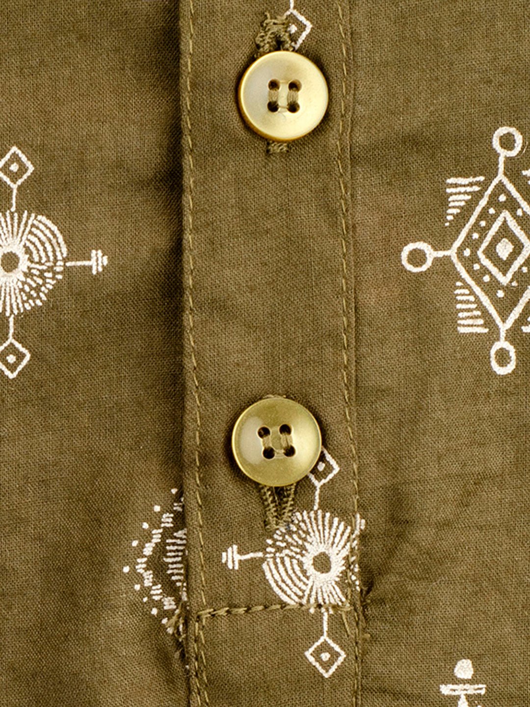 Tribal Shirt Regular Fit for Boys | Stylish Casual & Ethnic Wear – Kids Shirts on Brown Living™. SKU: PB216_1. Img 3.