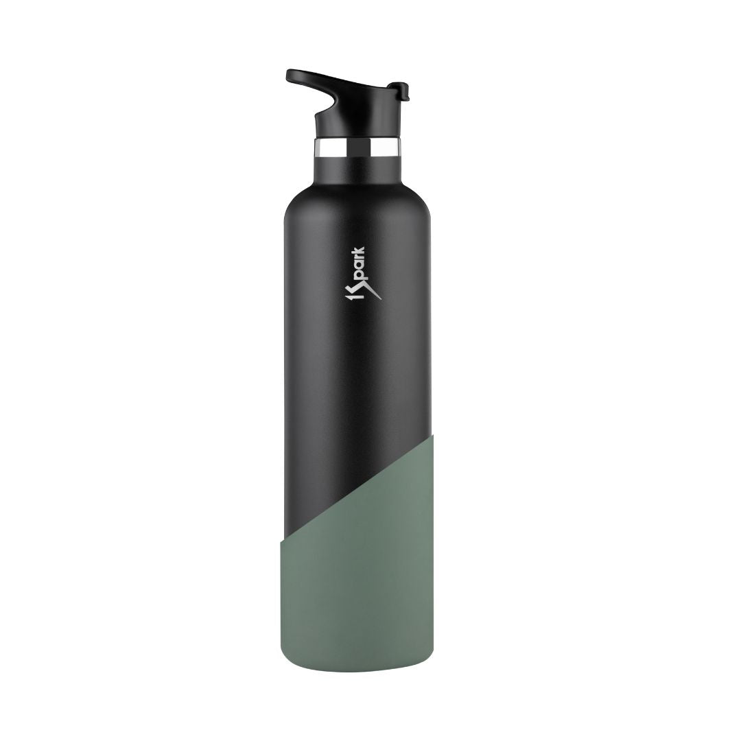 Triple Insulated Steel Bottle | 18H Hot & 30H Cold – Bottles & Sippers on Brown Living™. SKU: SS-1LB-FG. Img 7.