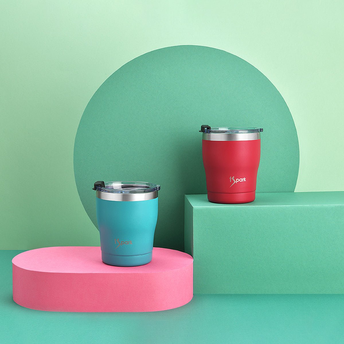 Triple Insulated Steel Tumbler | 3H Hot & 6H Cold – Glasses & Tumblers on Brown Living™. SKU: GG-Ruby. Img 1.