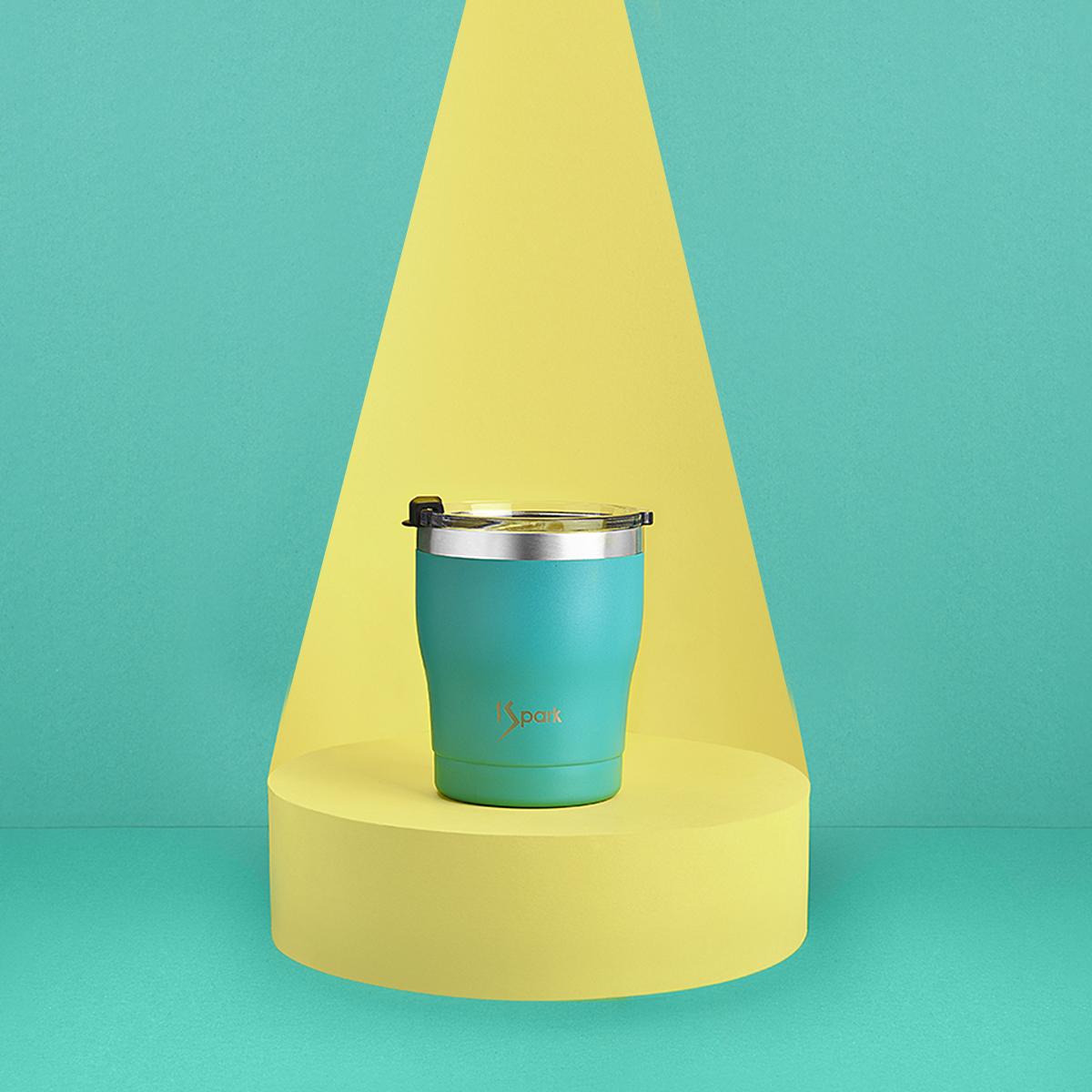 Triple Insulated Steel Tumbler | 3H Hot & 6H Cold – Glasses & Tumblers on Brown Living™. SKU: GG-Turq. Img 12.