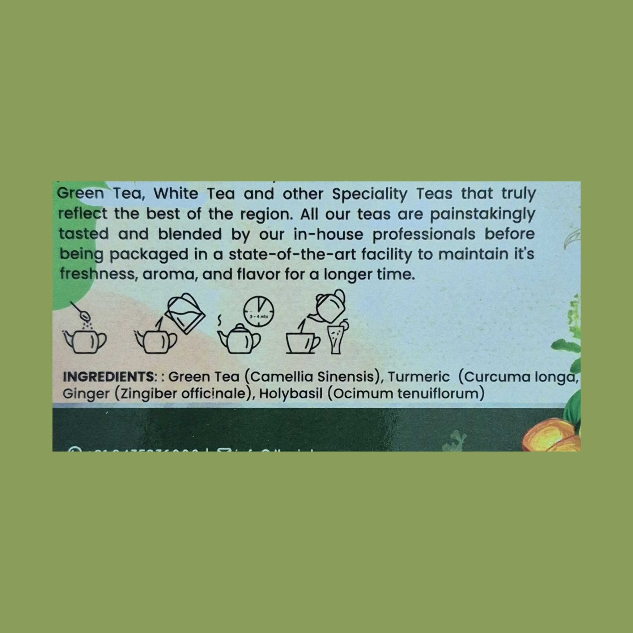 Tulsi Troika – Treats Respiratory Issues, Digestion & Stress – 50g – Tea on Brown Living™. SKU: CCTin50New. Img 10.