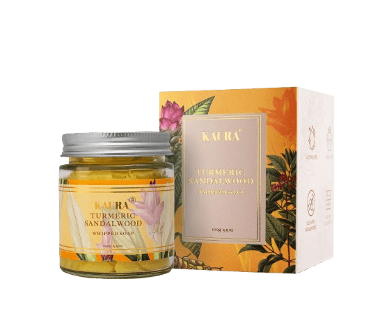 Turmeric Exfoliating Duo (Whipped Soap + Scrub) for Radiant Skin – Body Scrub by Kaura available on Brown Living™. . SKU: BL - KI - 067. Img 6.