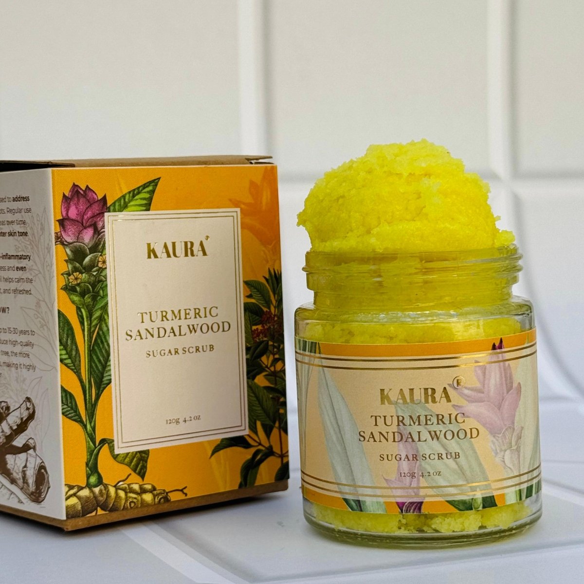 Turmeric Exfoliating Duo (Whipped Soap + Scrub) for Radiant Skin – Body Scrub by Kaura available on Brown Living™. . SKU: BL - KI - 067. Img 7.