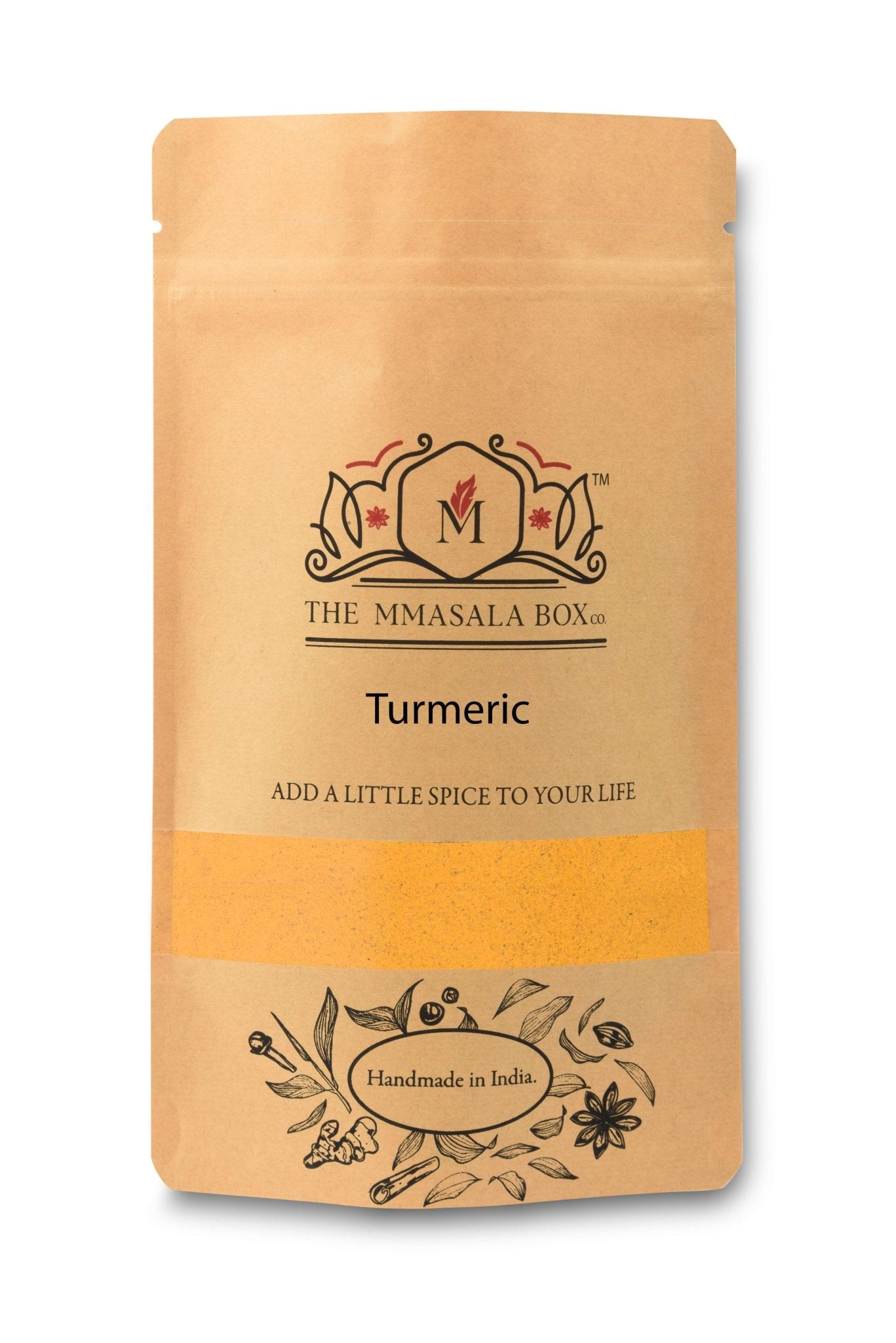 Turmeric Powder 100g – Pure Haldi for Cooking & Natural Wellness – Seasonings & Spices on Brown Living™. SKU: TMMBC16. Img 1.