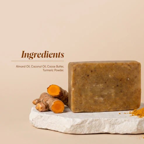 Turmeric Soap Bar- 110g – Body Soap on Brown Living™. SKU: TB-01. Img 4.