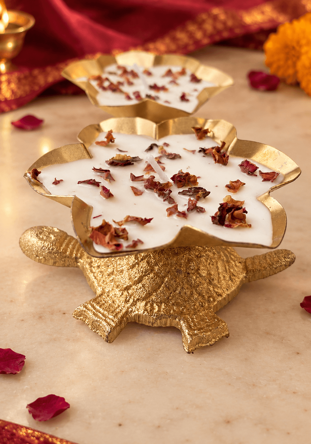 Turtle Tealight Candle Holder Set of 2 | Festive Home Decor – Candles & Fragrances on Brown Living™. SKU: LUSH_0063. Img 2.