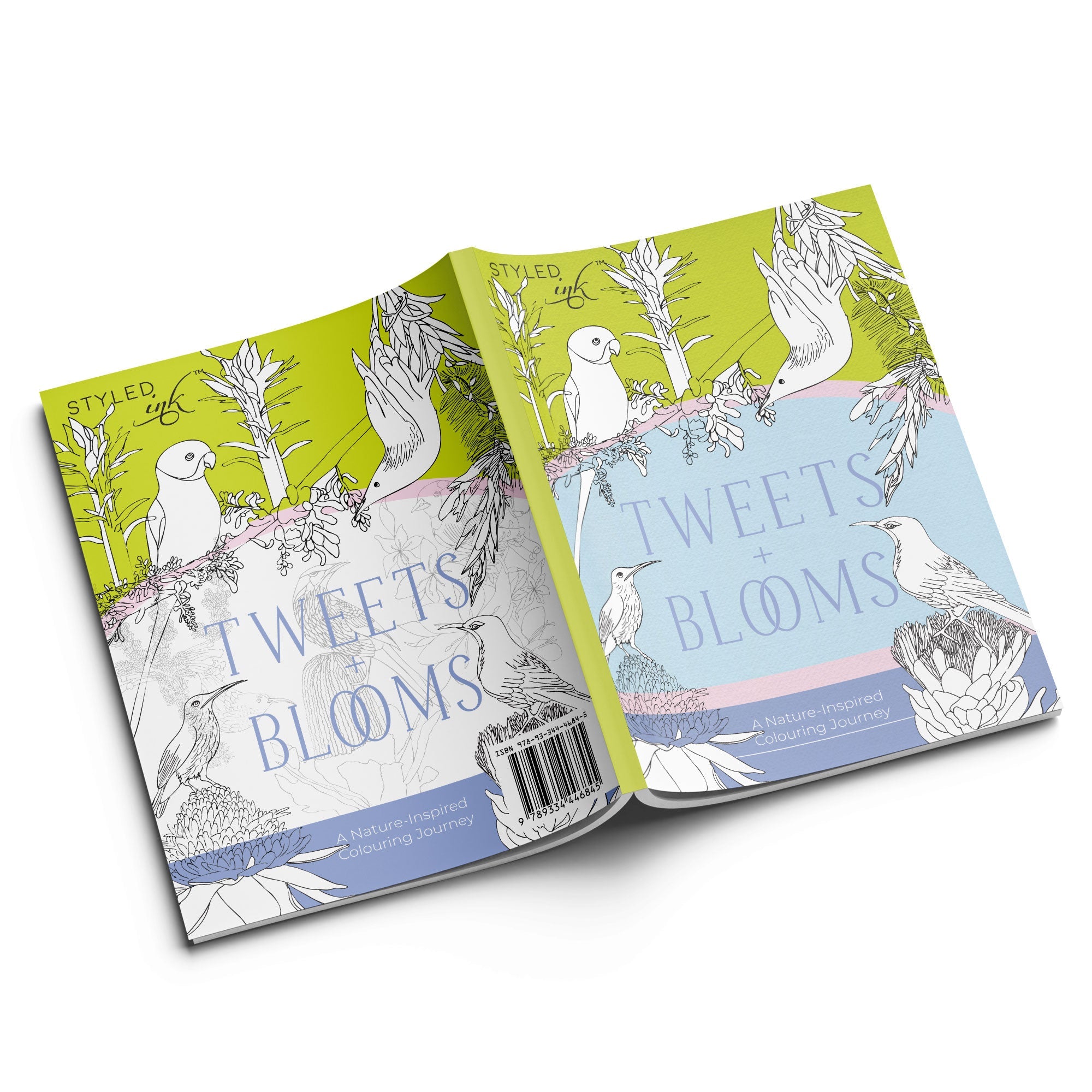 Tweets and Blooms Colouring Book | Tear - Out Sheets & Stickers – Notebooks & Notepads on Brown Living™. SKU: 05-BK05-Colour. Img 4.