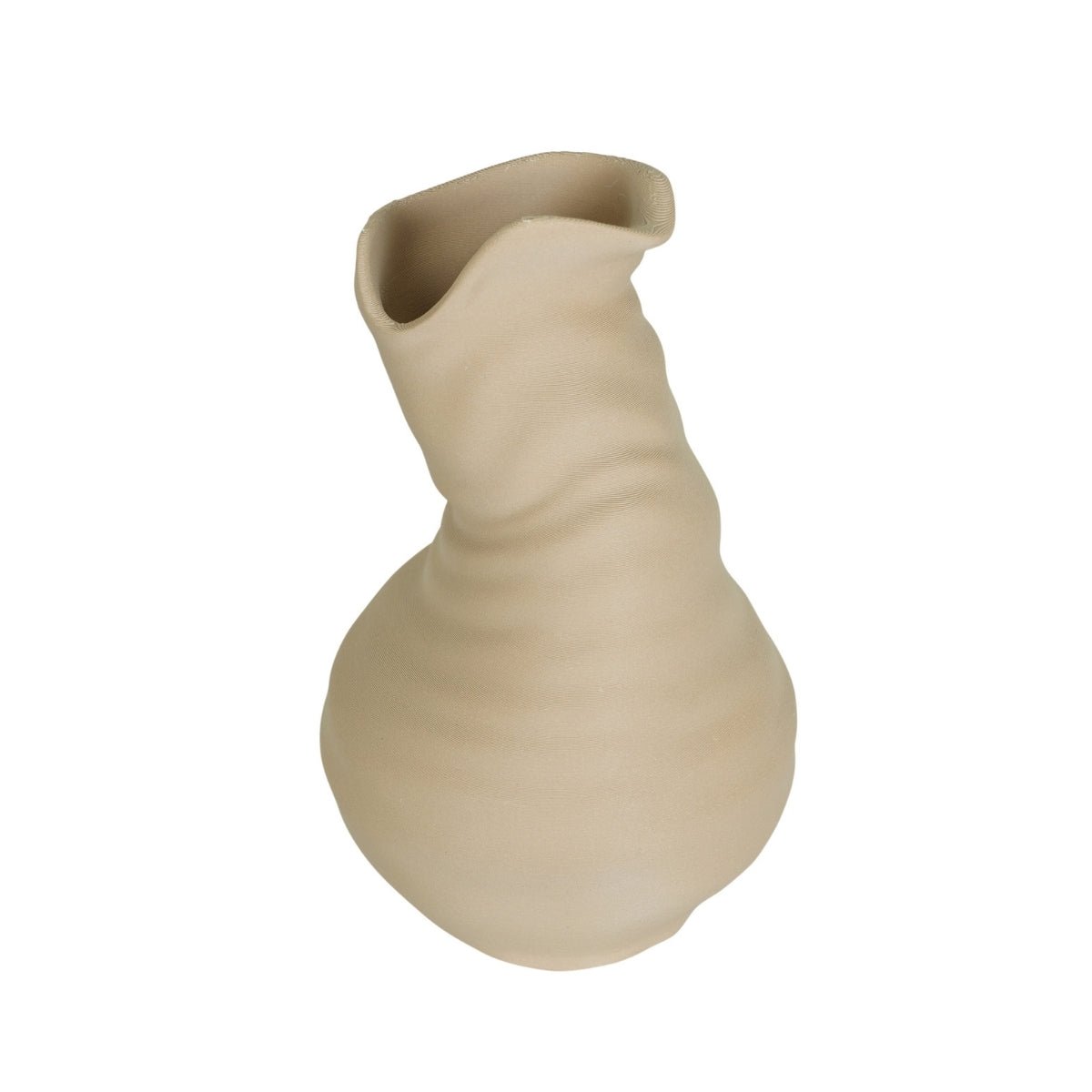 Unfinished Pot Plant - Based Light Wood Vase – Home Decor on Brown Living™. SKU: UNPOEDPLLWA027. Img 3.