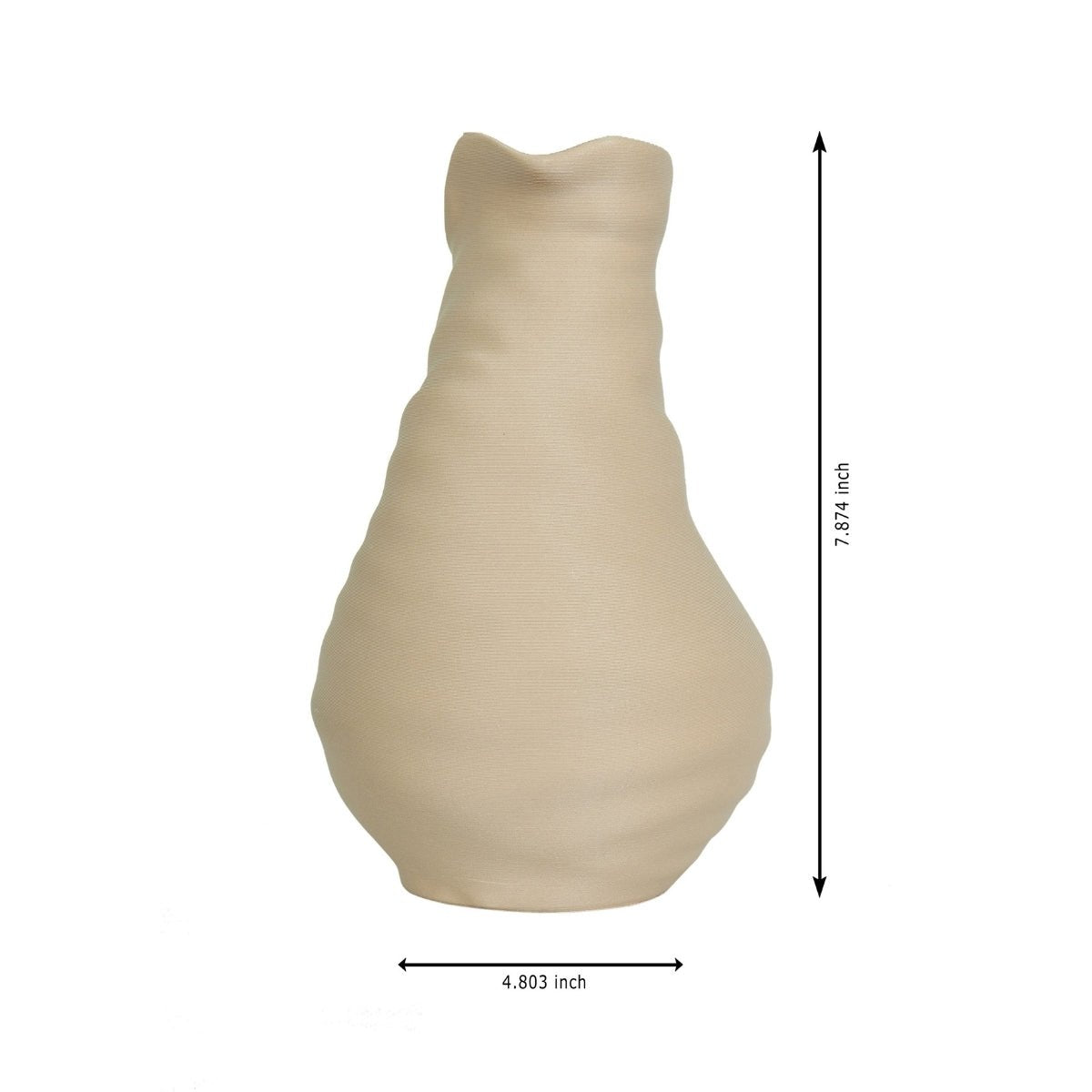 Unfinished Pot Plant - Based Light Wood Vase – Home Decor on Brown Living™. SKU: UNPOEDPLLWA027. Img 4.