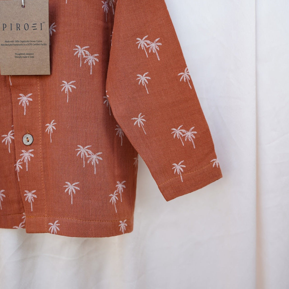 Unisex Organic Muslin Nightwear | Soft Sleepwear – Kids Nightwear on Brown Living™. SKU: SG-04-0001_6-12NCD. Img 2.