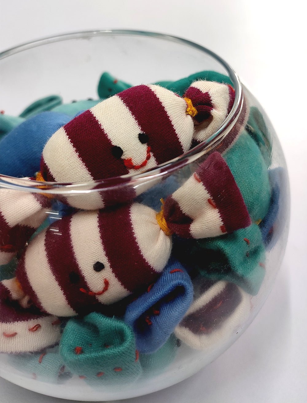 Upcycled Blue Candy Brooch – Womens Accessories on Brown Living™. SKU: 0100BroochCANDYBLUES. Img 4.