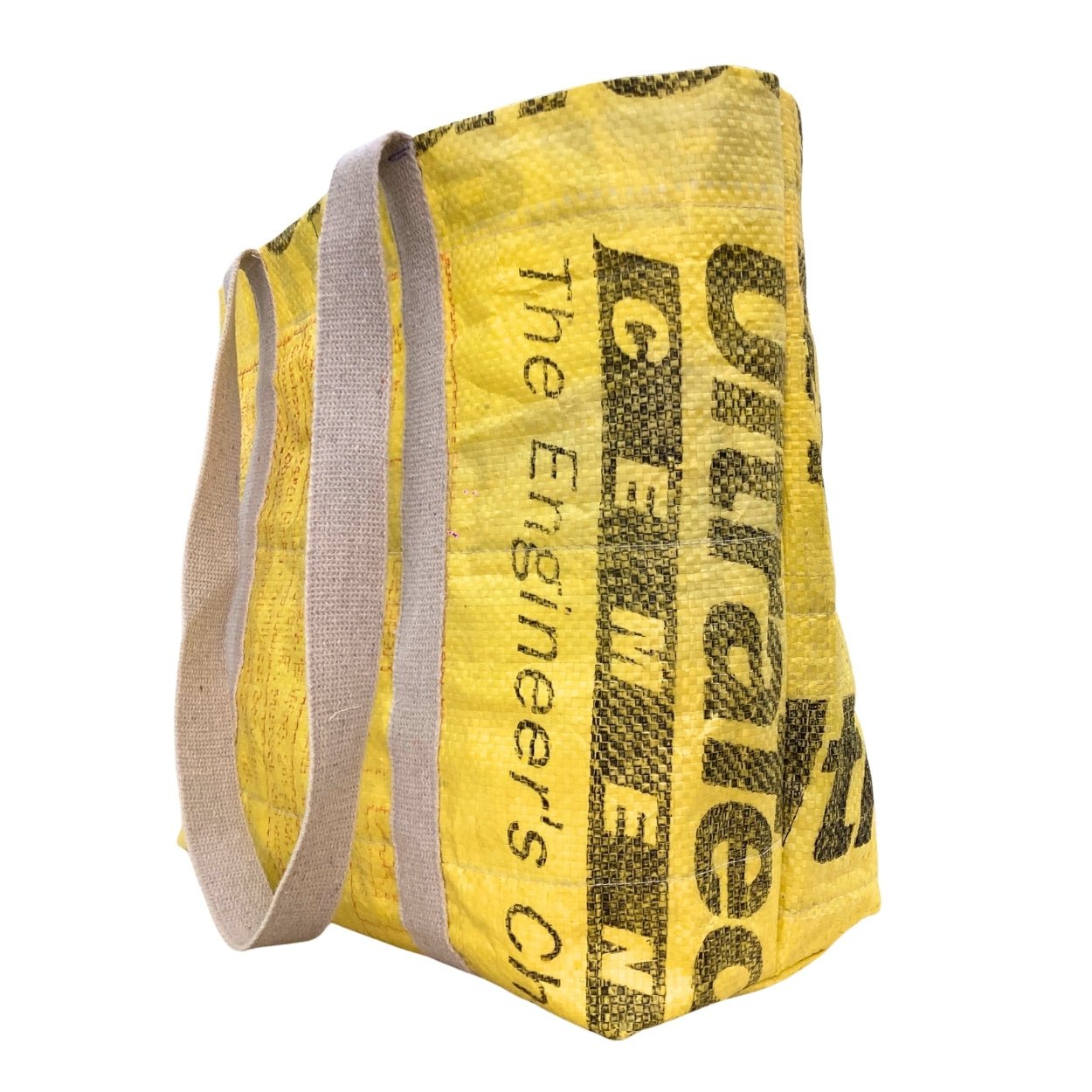 Upcycled Cement Tote Bag | Recycled Cement Sack Tote – Tote Bag on Brown Living™. SKU: MAR123. Img 2.