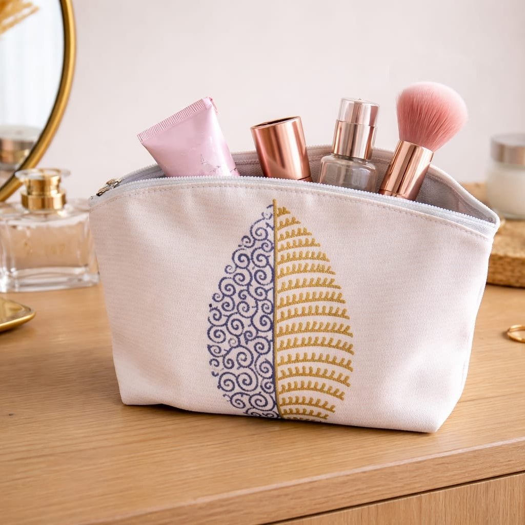 Upcycled Cloth Pouch Eco Friendly Multipurpose Organizer – Womens Accessories on Brown Living™. SKU: BL-IRAART-045. Img 6.