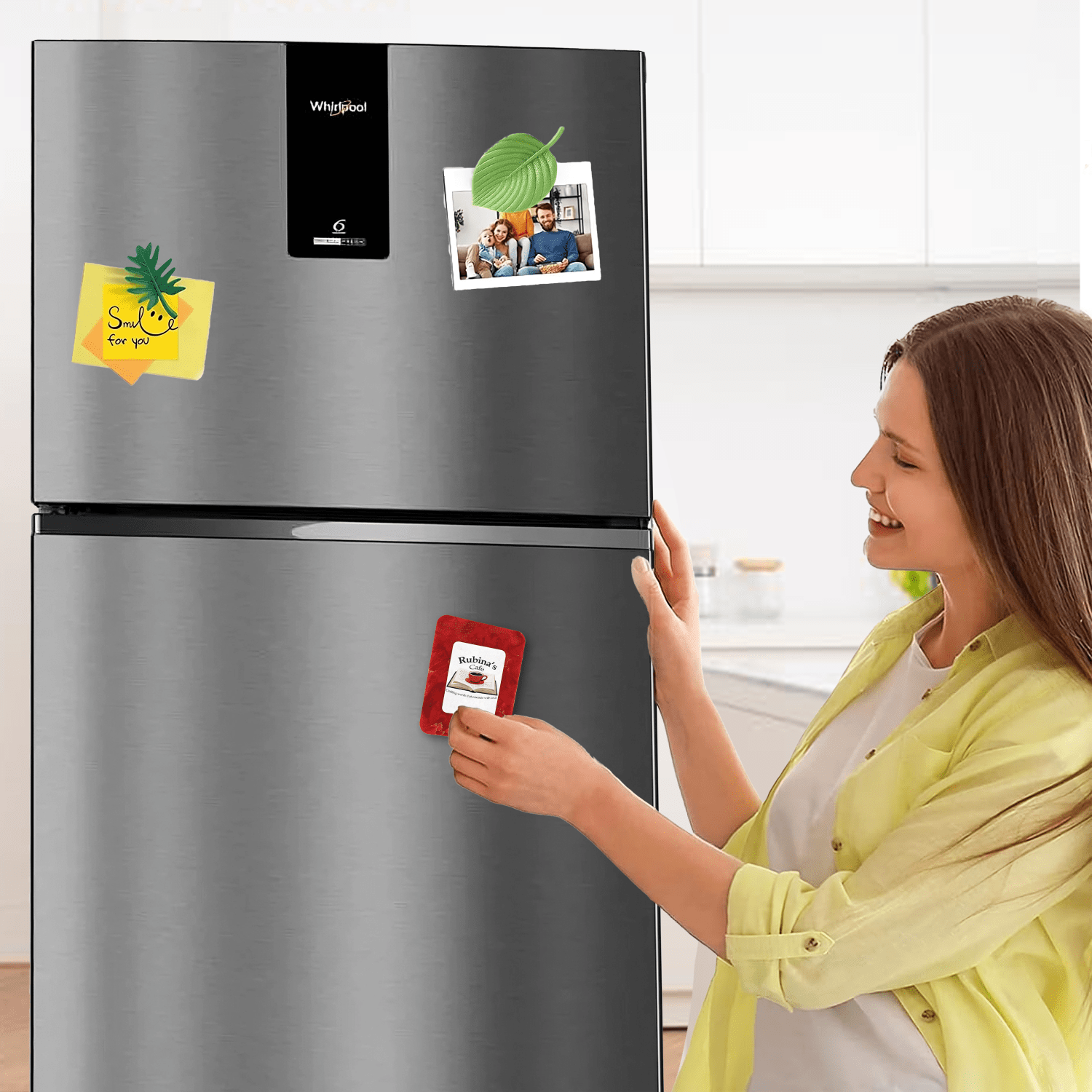 Upcycled Fridge Magnet – Eco - Friendly Decor from Recycled Materials – Home Decor on Brown Living™. SKU: FM002. Img 4.